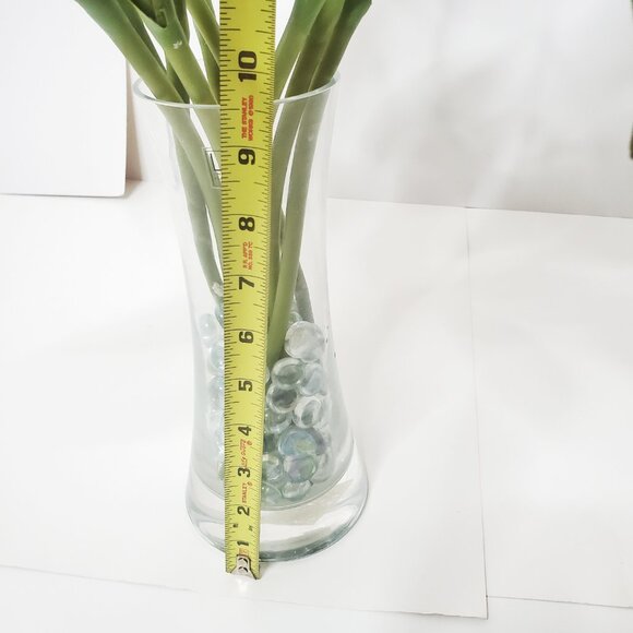 Pottery Barn Faux Tulips with LSA International Glass Vase - Picture 12 of 14